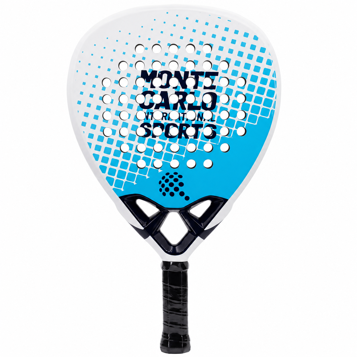 Raquette de padel D2 Carbone — Bleu et blanc