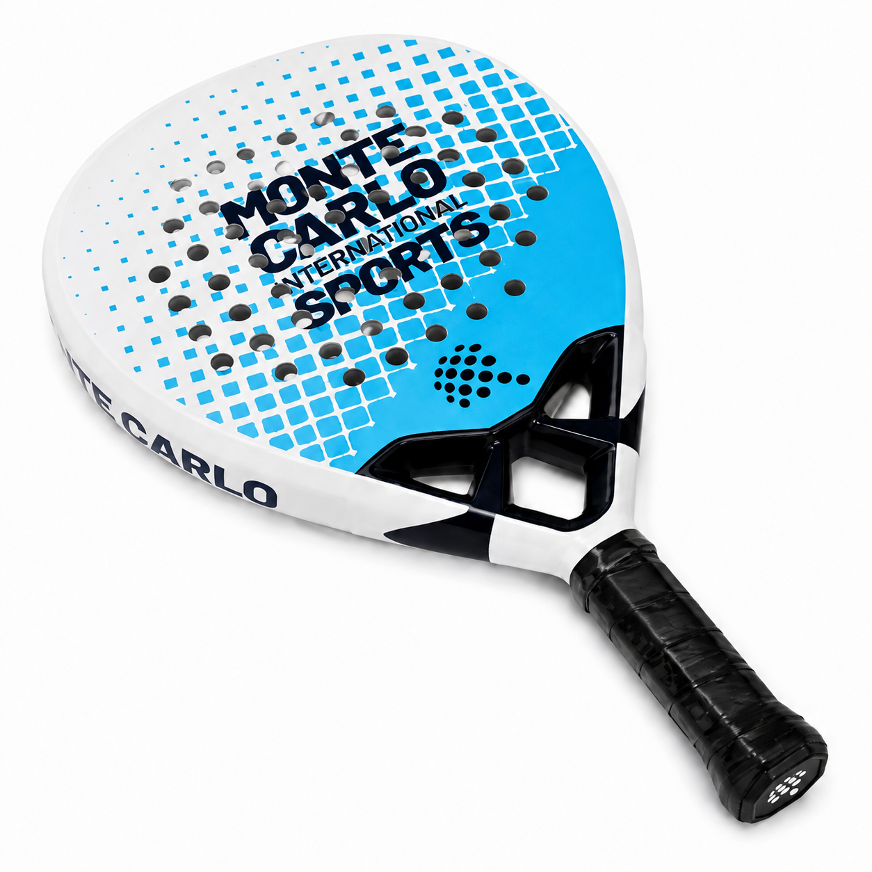 Raquette de padel D2 Carbone — Bleu et blanc