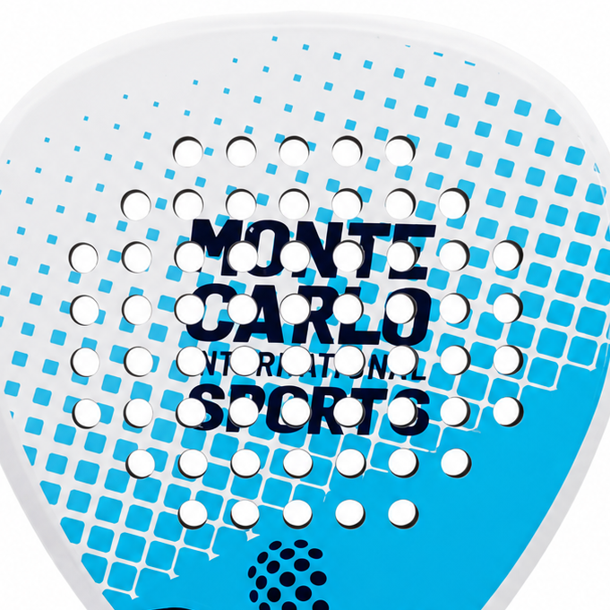 Raquette de padel D2 Carbone — Bleu et blanc