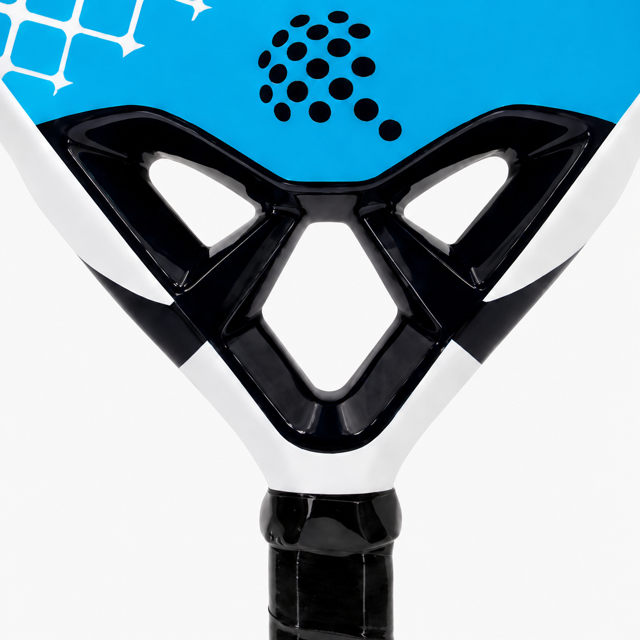 Raquette de padel D2 Carbone — Bleu et blanc