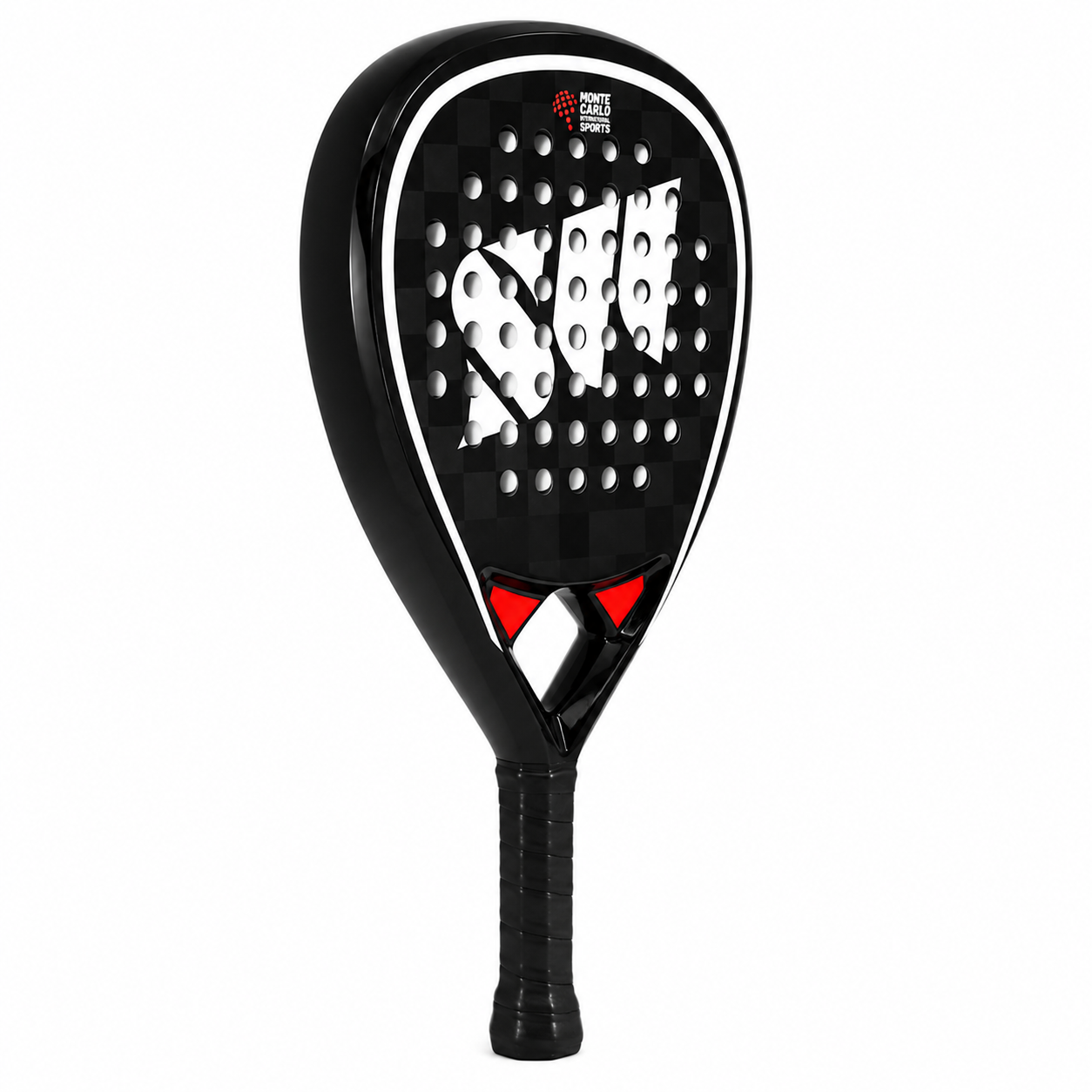 Raquette de padel G2 Carbone — Noir et rouge