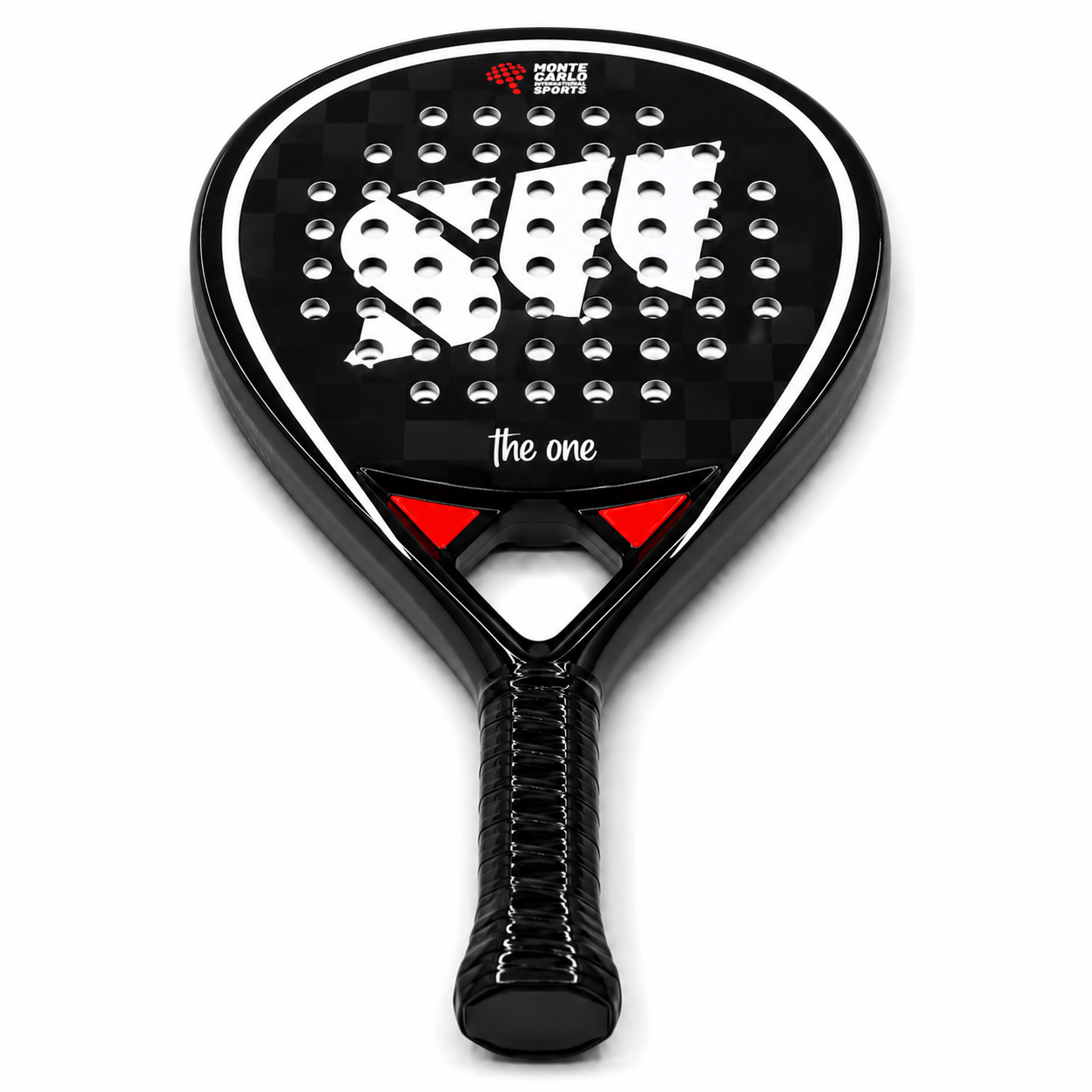Raquette de padel G2 Carbone — Noir et rouge