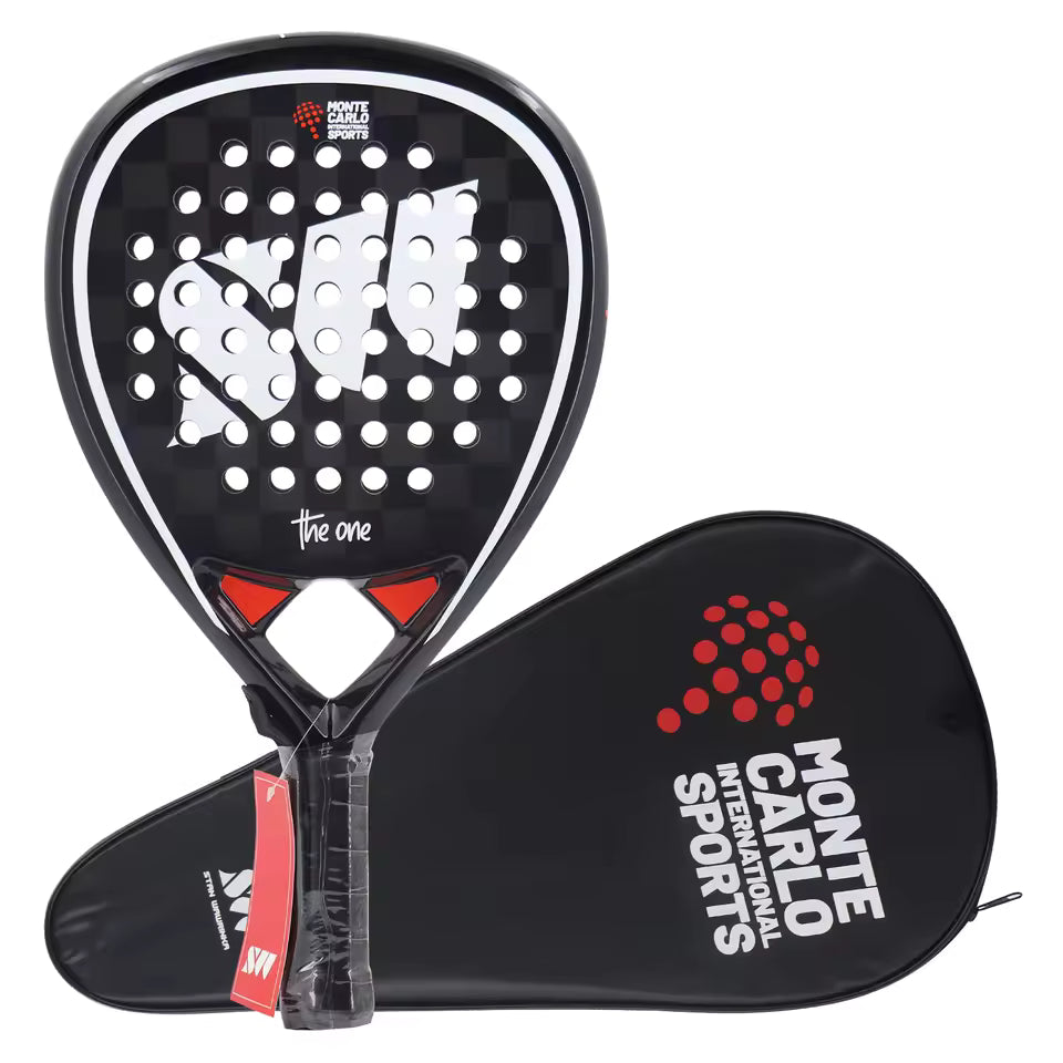 Raquette de padel G2 Carbone — Noir et rouge