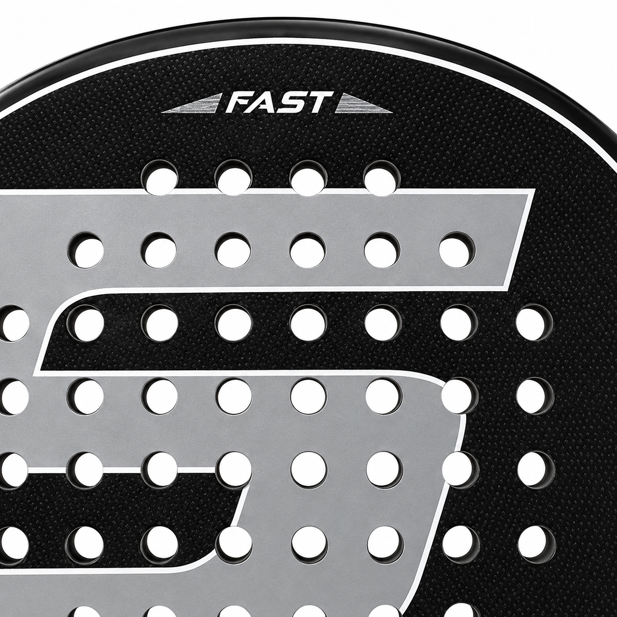 Raquette de padel R1 Carbone — Noir et gris