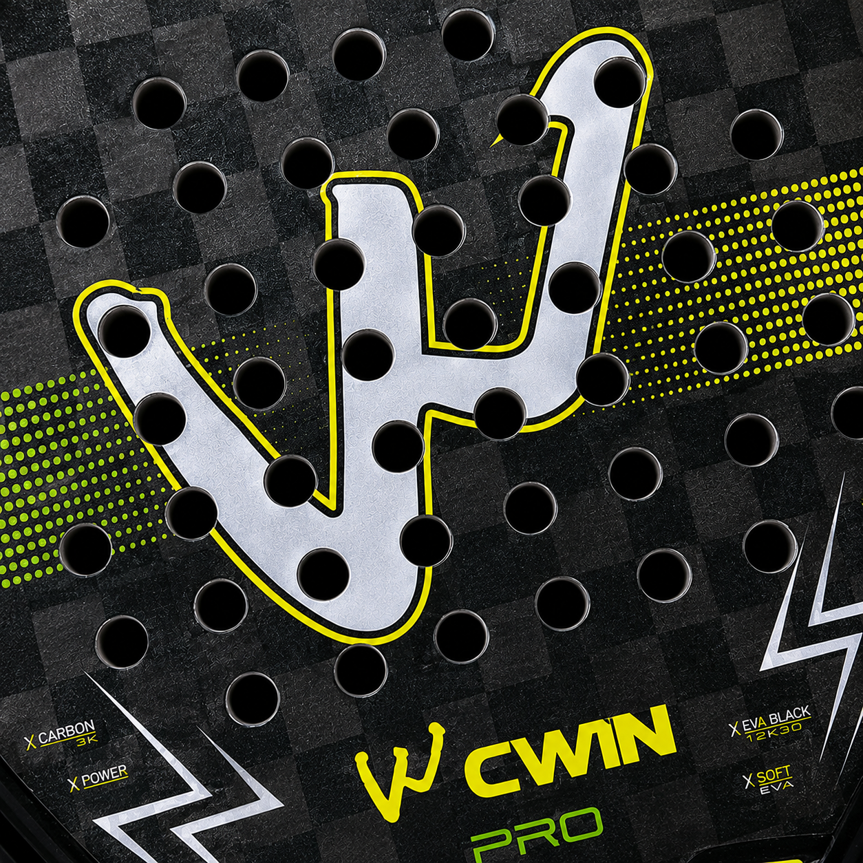 Raquette de padel G3 Carbone 18K — Jaune