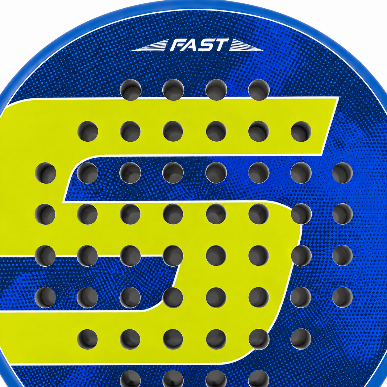 Raquette de padel R1 Carbone — Jaune et bleu