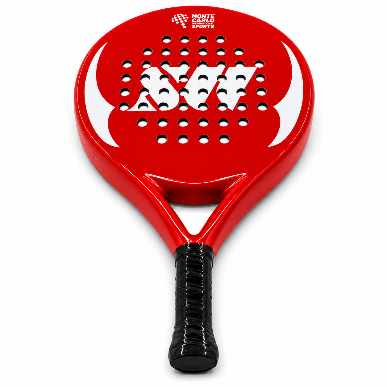 Raquette de padel R2 Carbone — Rouge et blanc