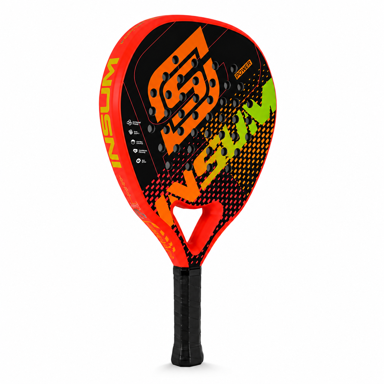 Raquette de padel D1 Carbone — Orange