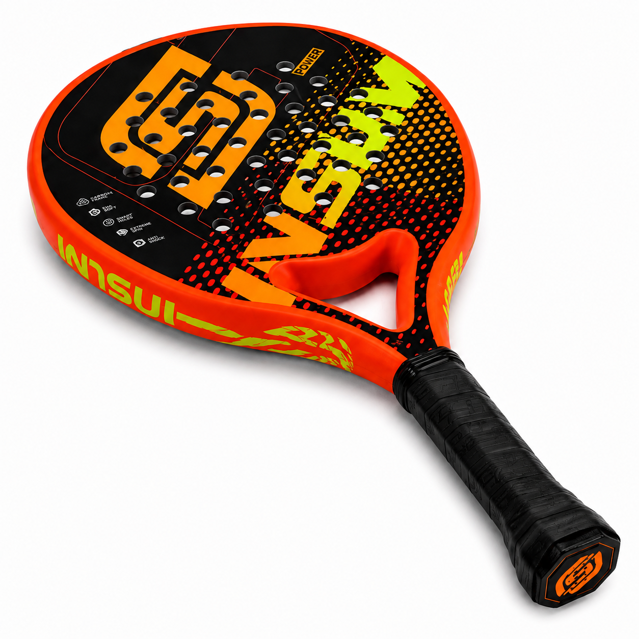 Raquette de padel D1 Carbone — Orange