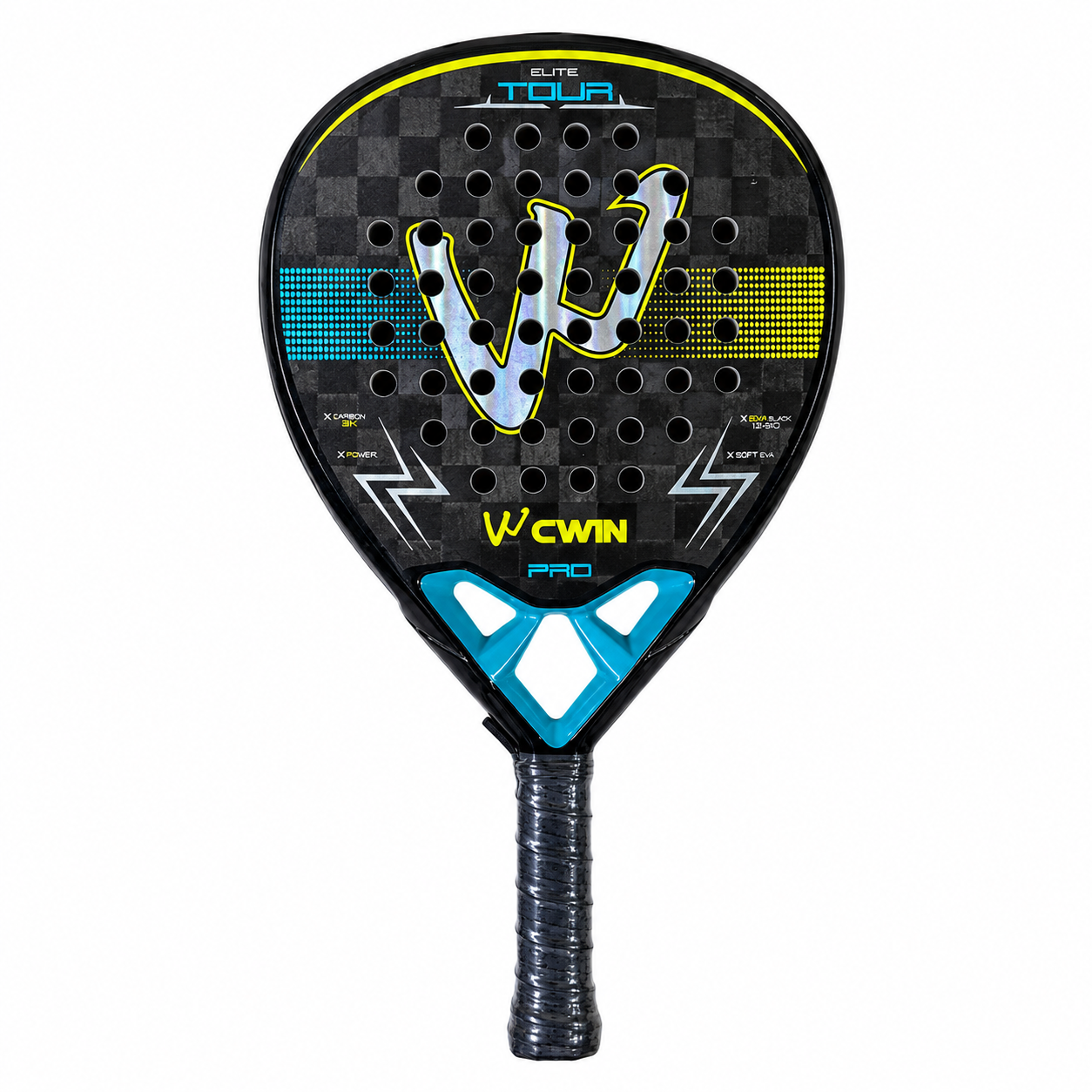 Raquette de padel G3 Carbone 18K — Noir et Beu